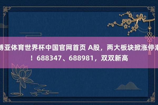 博亚体育世界杯中国官网首页 A股，两大板块掀涨停潮！6883